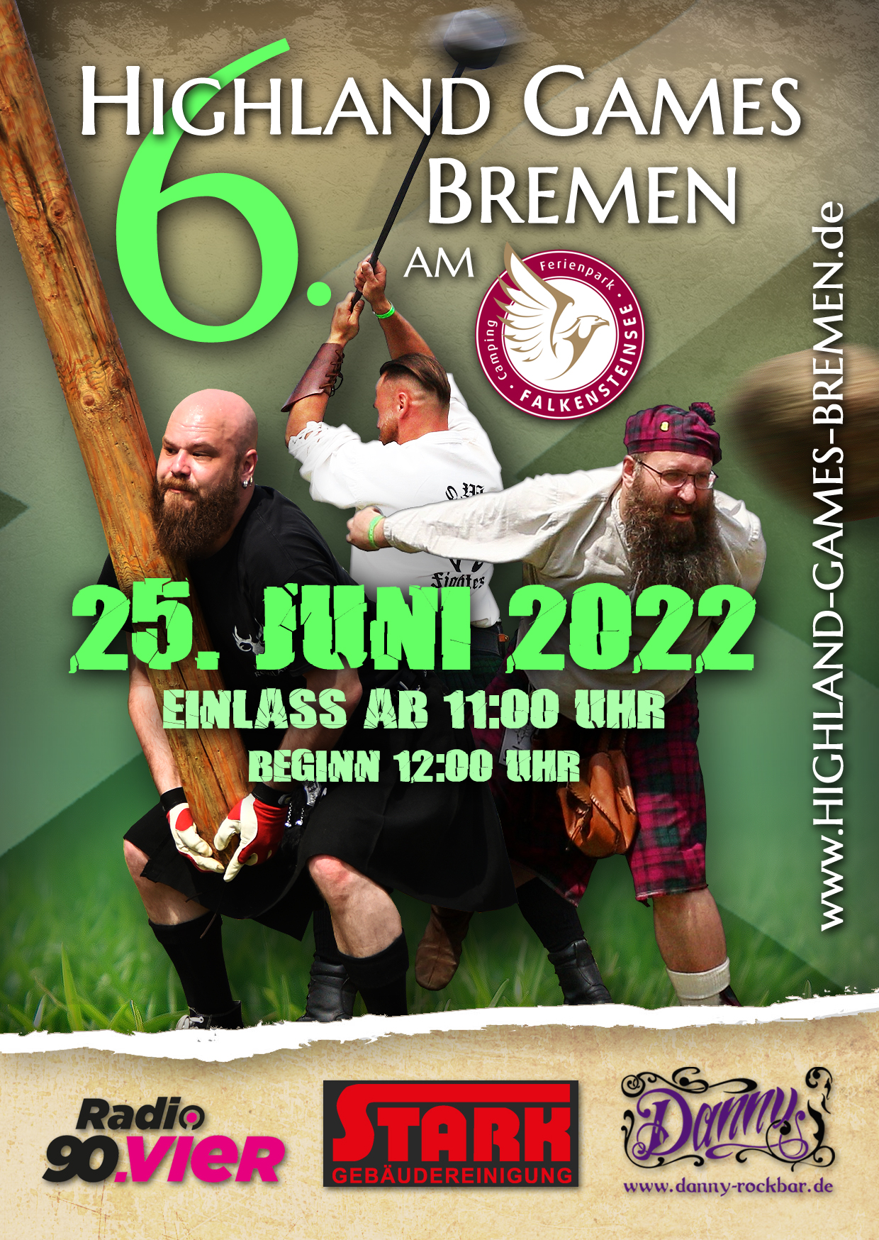 Highland Games Bremen 2022 - vorläufiger Flyer