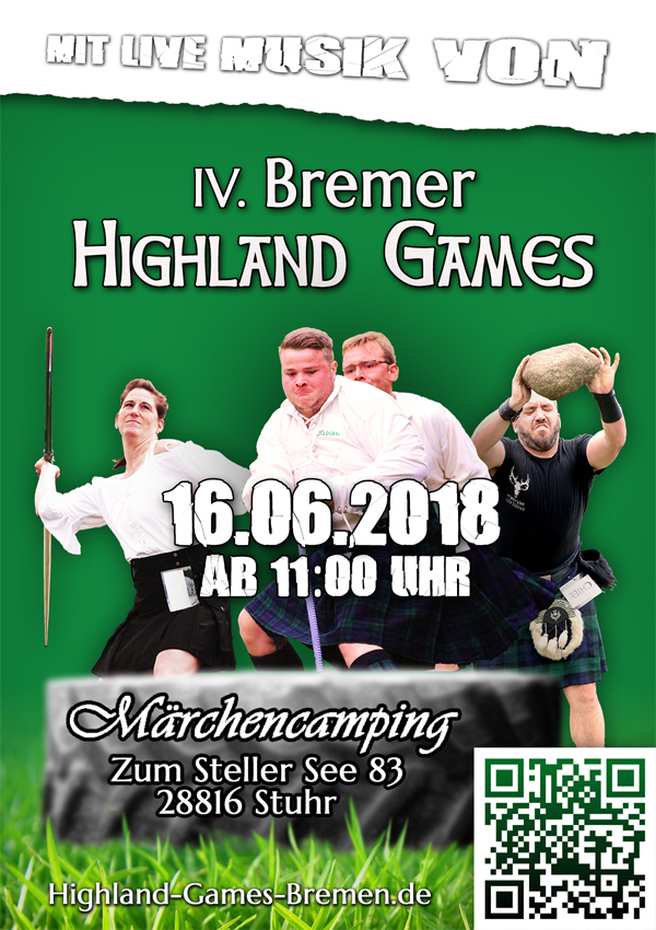 Highland Games Bremen - Flyer Dummie 2018